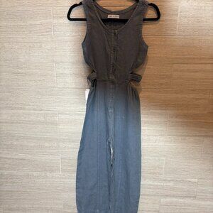 NWT Zara Slate Blue One Piece Jumpsuit Girls Kids